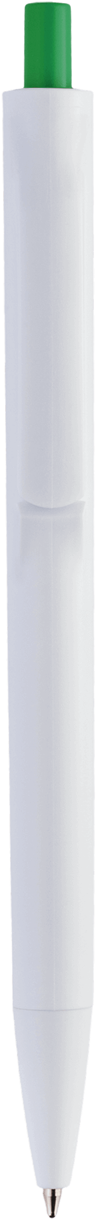 Ручка IGLA COLOR Белая с зеленой кнопкой 1033.02