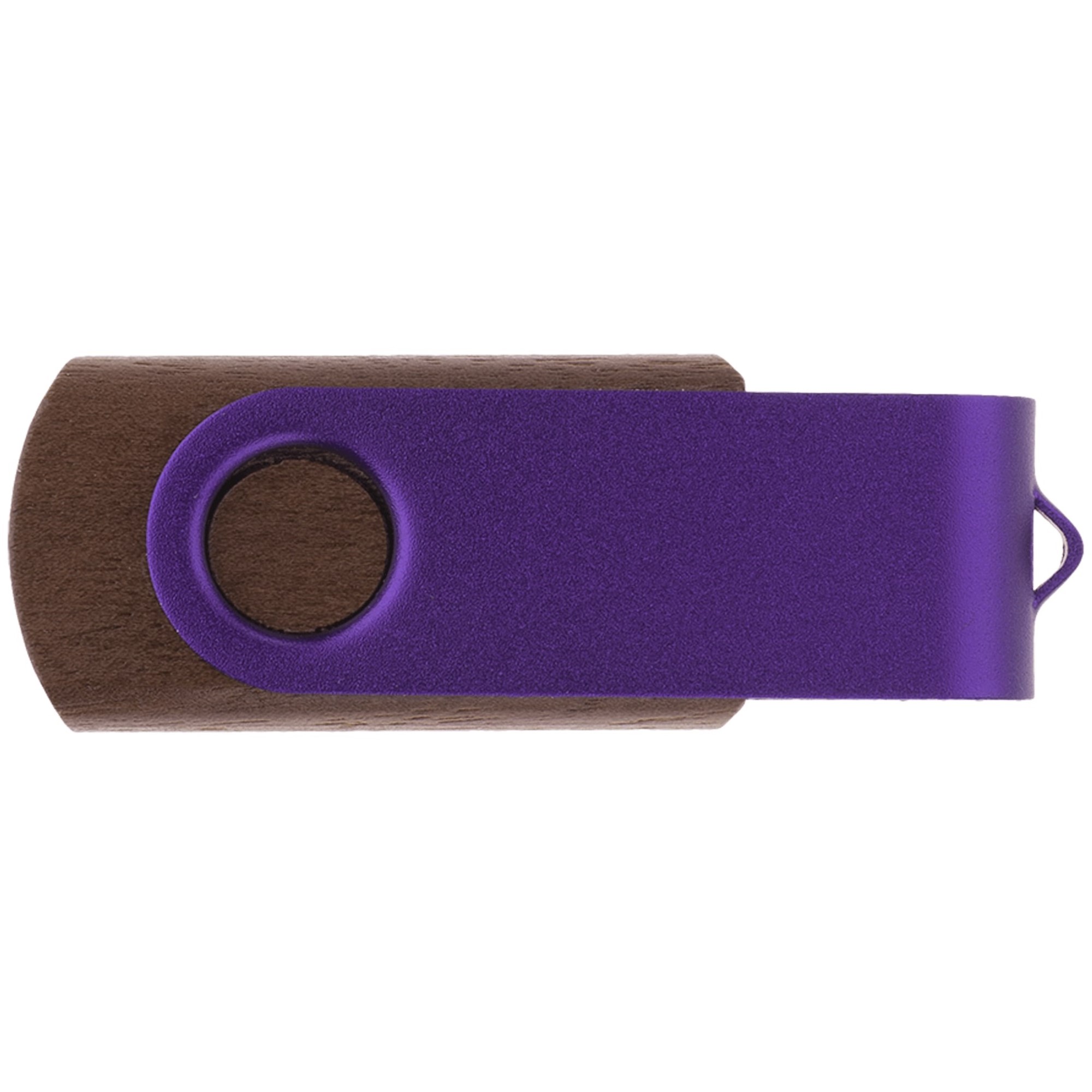 Флешка TWIST WOOD COLOR Темное дерево с фиолетовым 4014.32.11.32ГБ3.0