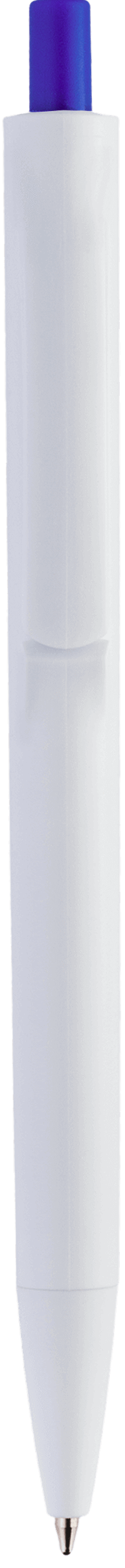 Ручка IGLA COLOR Белая с синей кнопкой 1033.01