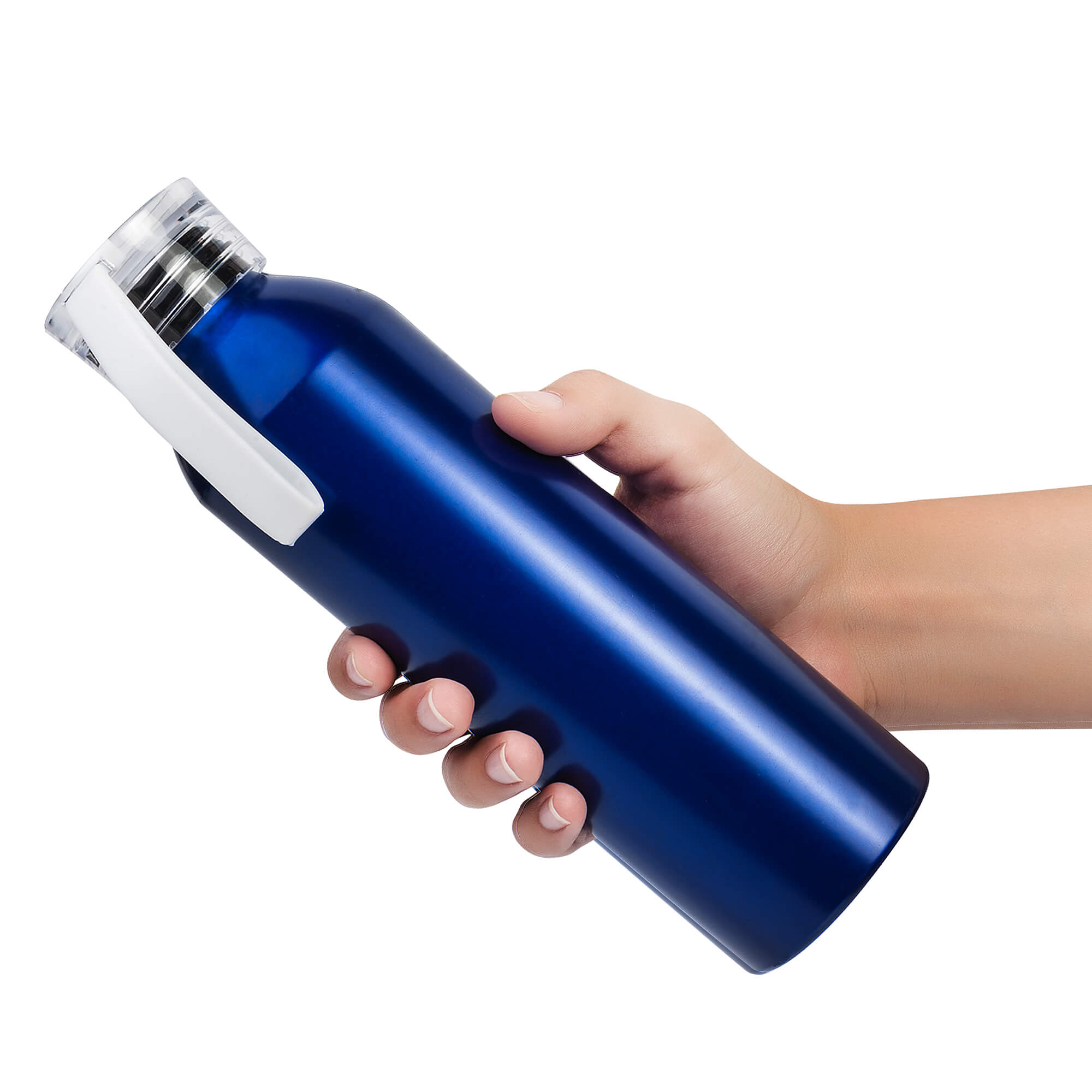Бутылка для воды VIKING BLUE 650мл. Синяя с белой крышкой 6140.07