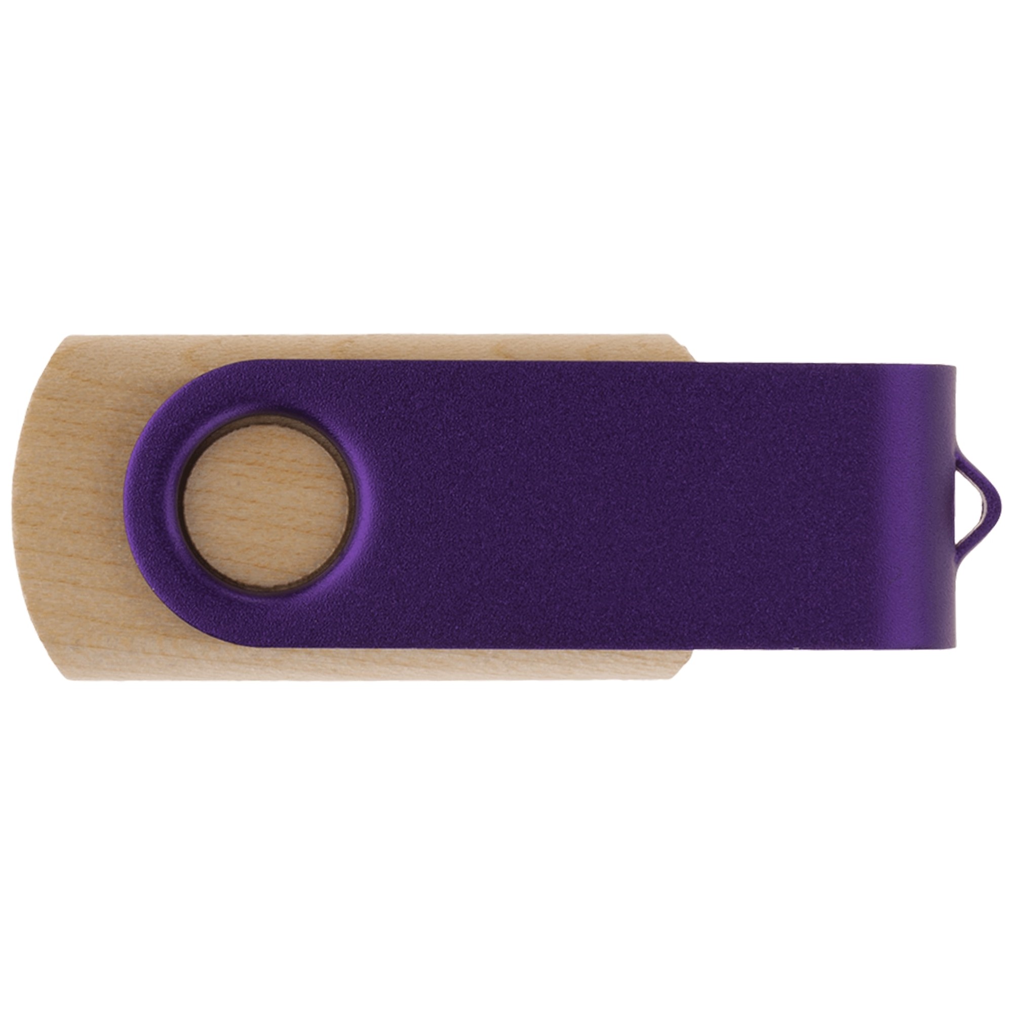 Флешка TWIST WOOD COLOR Светлое дерево с фиолетовым 4014.31.11.4ГБ