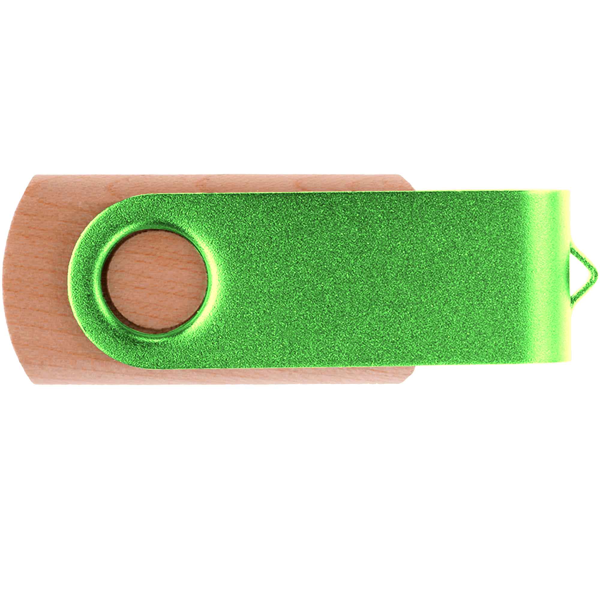 Флешка TWIST WOOD COLOR Светлое дерево с салатовым 4014.31.15.32ГБ