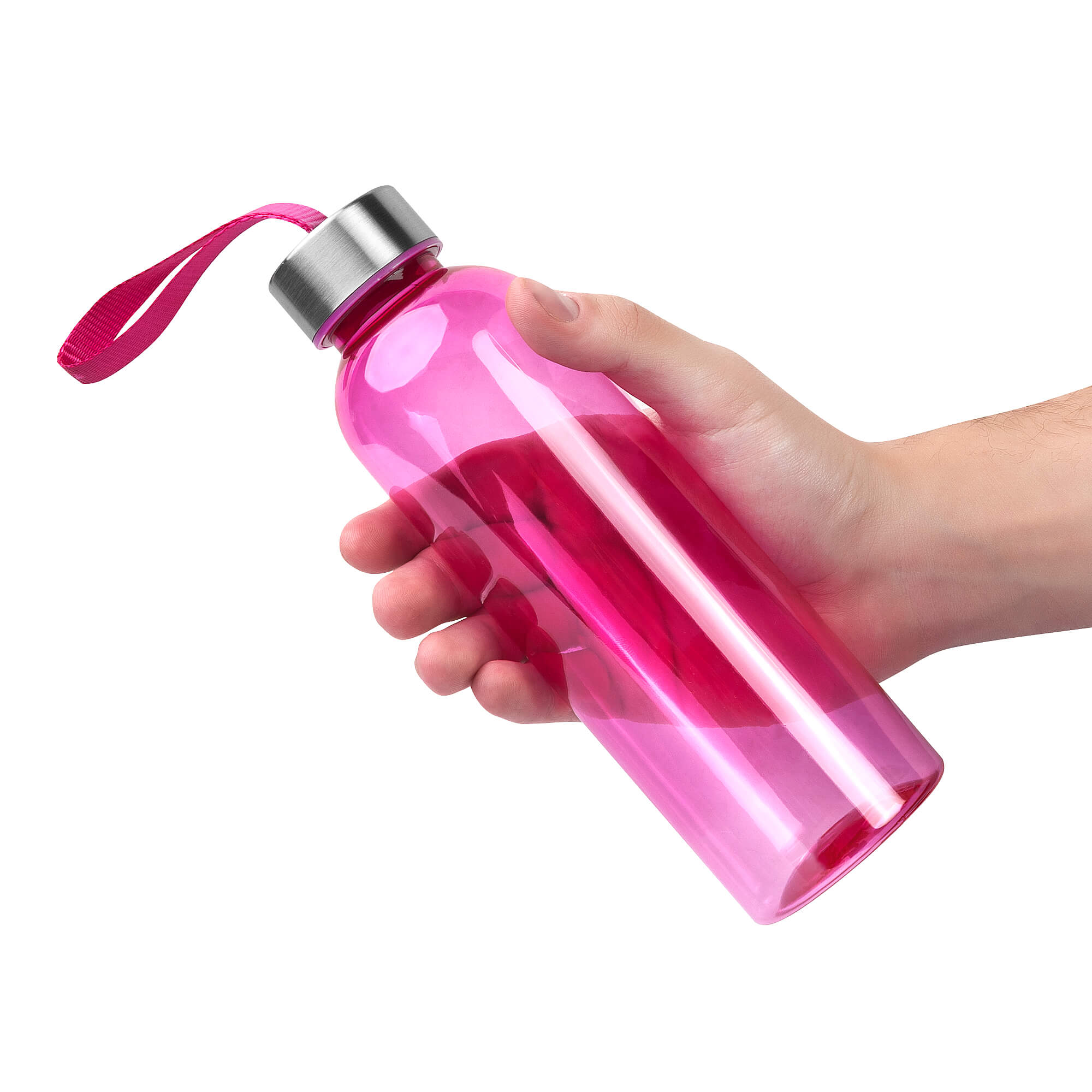 Бутылка для воды VERONA PET COLOR 550мл Розовая с розовым 6261.10