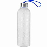 Бутылка для воды VERONA PET SOFT 550мл Белая с синим 6262.07.01