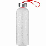 Бутылка для воды VERONA PET SOFT 550мл Белая с красным 6262.07.03